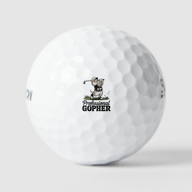 Balles De Golf Gopher professionnel - (Recto)