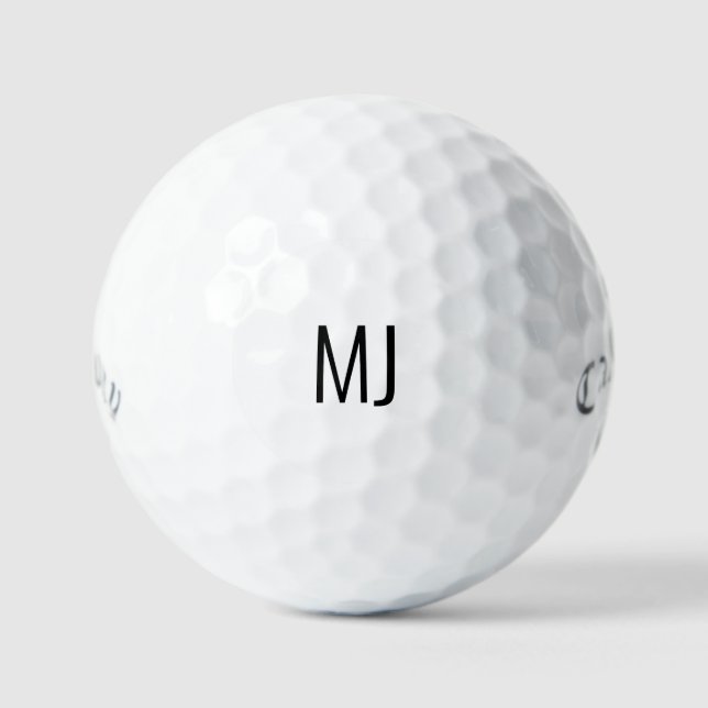 Balles De Golf Grand Monogramme Simple (Recto)