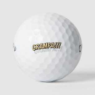 Balles De Golf Grand-père ! ! ! Comique Cool simple moderne