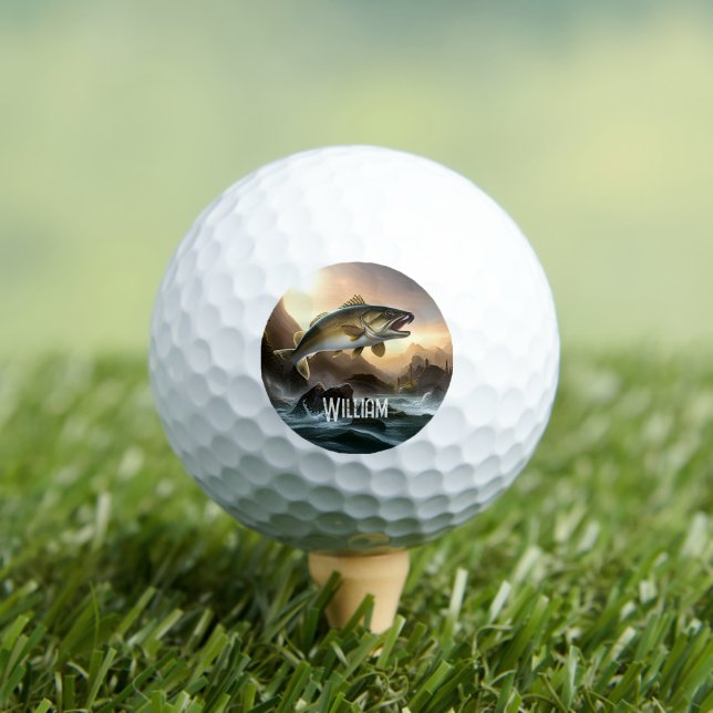 Balles De Golf Grande truite dans les rapides (T-shirt Insitu)