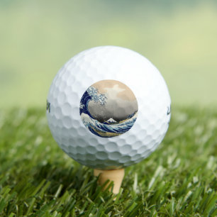 Balles De Golf Grande Vague au large de Kanagawa & Mont Fuji Mer