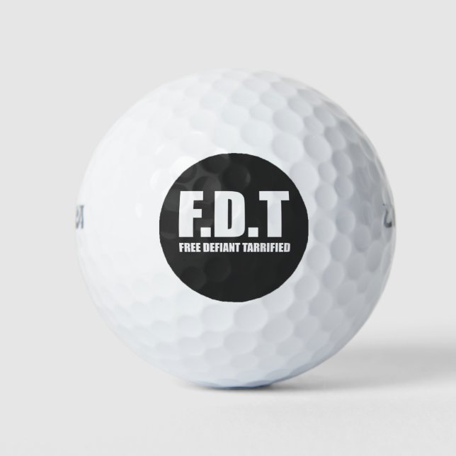 Balles De Golf Gratuit Défiant Tarrifs Américain (Devant)