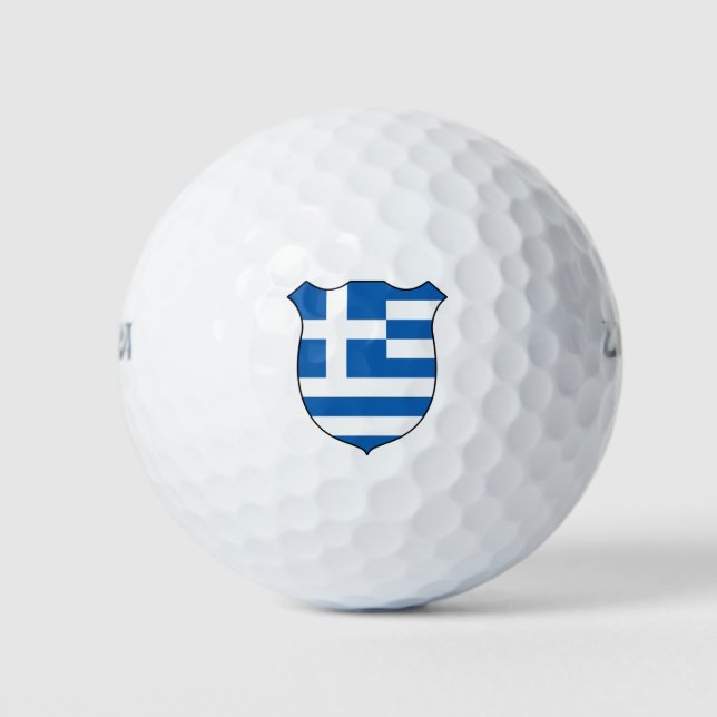 Balles De Golf Grèce Drapeau Grand Patriotique (Devant)