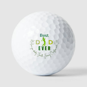 Balles De Golf Green Golfer Meilleur papa Jamais Cool Fête des pè