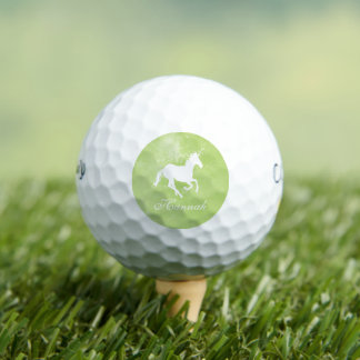 Balles De Golf Green Unicorn Boules de golf personnalisées