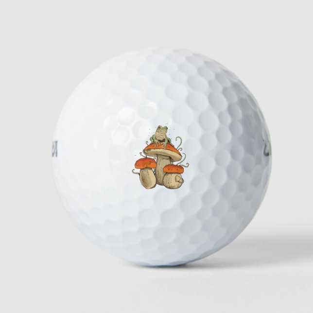 Balles De Golf Grenouille avec champignons (Devant)