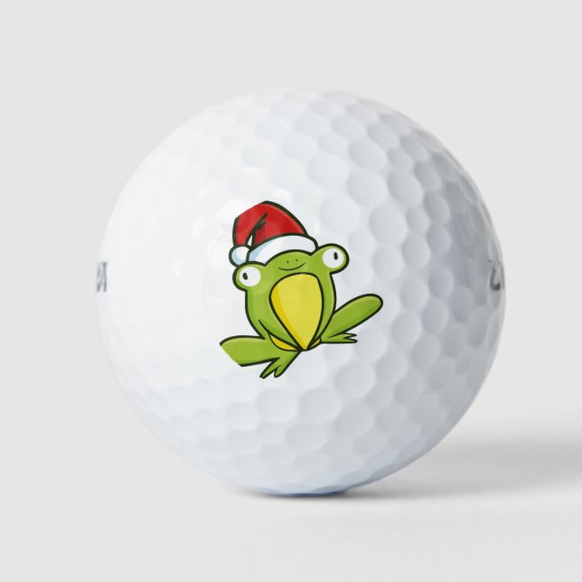 Balles De Golf Grenouille de Noël (Devant)