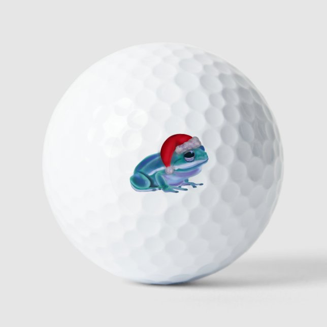 Balles De Golf grenouille de Noël (Recto)
