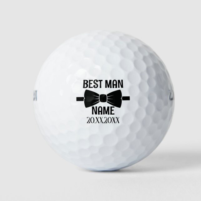 Balles De Golf Groom Best Man Mariage Bachelor Party Favoriser Ca (Devant)