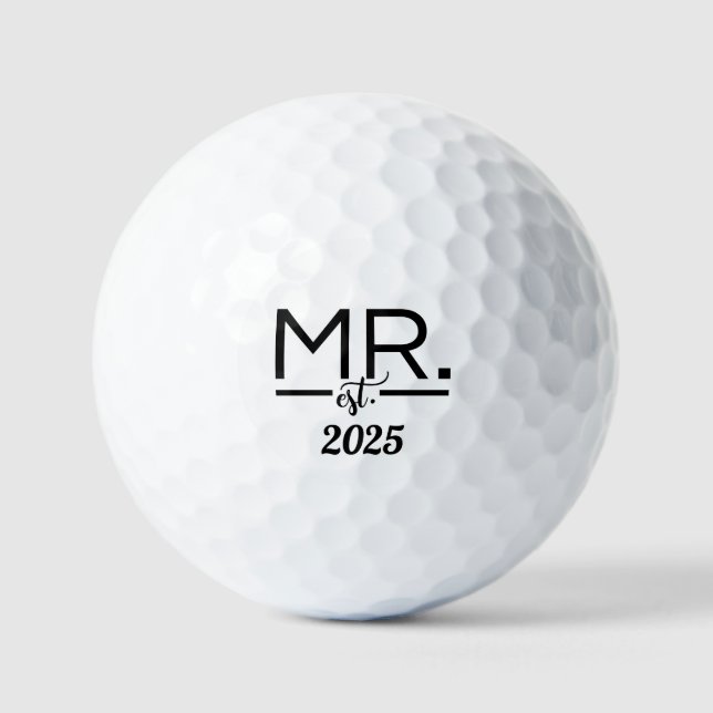 Balles De Golf Groomsmen minimaliste (Recto)