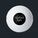 Balles De Golf Groomsmen Monogram Mariage<br><div class="desc">Faites vos propres balles de golf monogrammed personnalisées. Personnalisez ce design avec votre propre texte. Vous pouvez customiser cette conception en sélectionnant le lien "customiser plus loin" si vous le souhaitez.</div>
