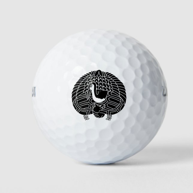 Balles De Golf Grue et tortue (Devant)