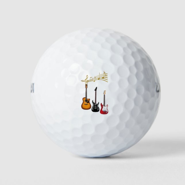 Balles De Golf guitarras electricas con partituras musicales (Devant)