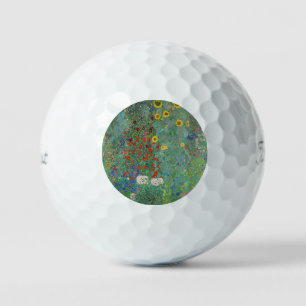 Balles De Golf Gustav Klimt - Jardin de campagne avec tournesols