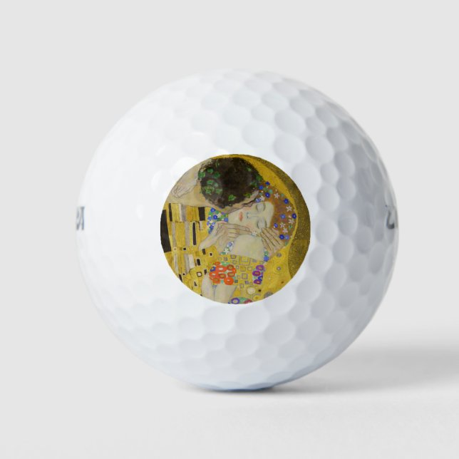 Balles De Golf Gustav Klimt - Le baiser (Devant)