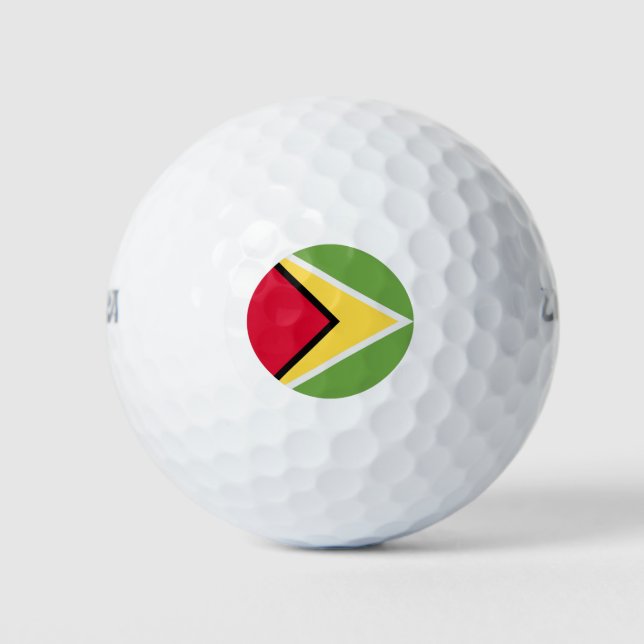 Balles De Golf Guyana Flag (Devant)