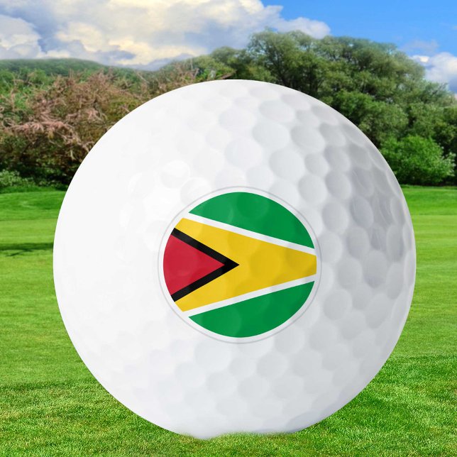 Balles De Golf Guyana Golf Balls, Guyana Flag Golfers / Patriotes (Créateur téléchargé)