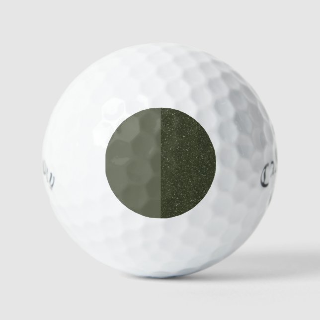 Balles De Golf Half Noise Moss Green Golf Ball - Personnalisable (Recto)