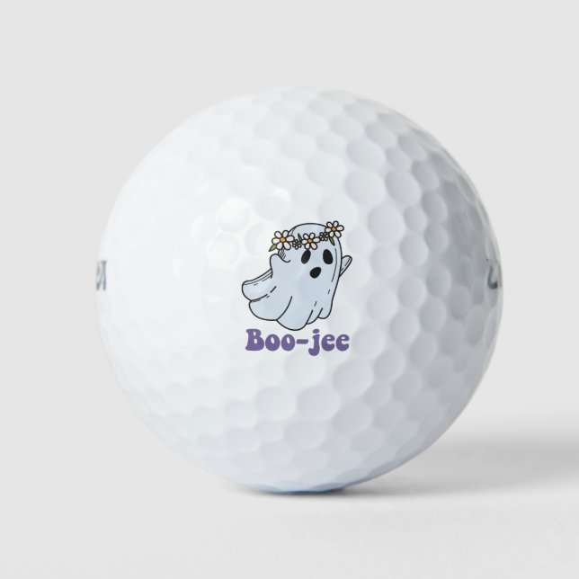 Balles De Golf Halloween Fantôme Effrayant Boo Jee Boo  (Devant)