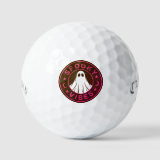 Balles de Golf Halloween Spooky Vibes | Cadeau de
