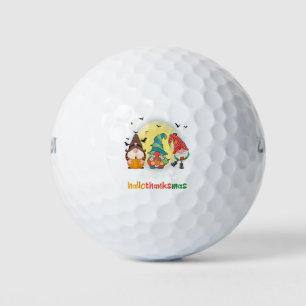 Balles De Golf Halloween Thanksgiving Noël Happy HalloThanks