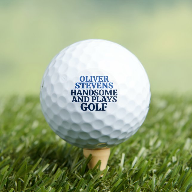 Balles De Golf Handsome and Plays Golf / Amusant (T-shirt Insitu)
