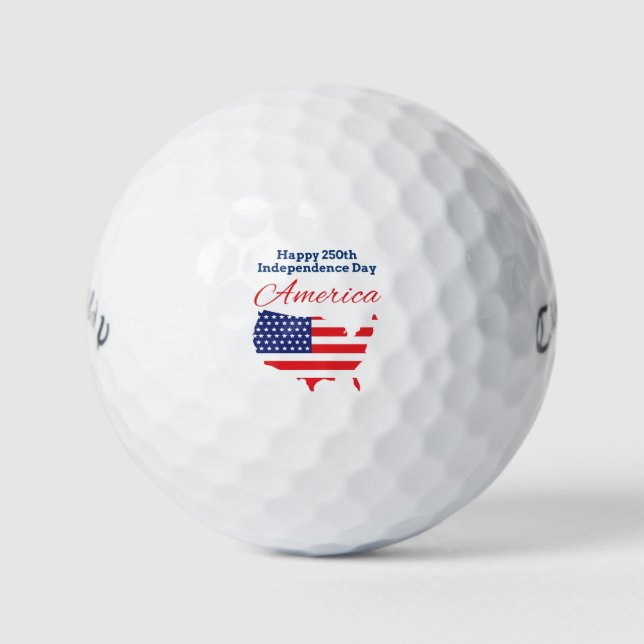 Balles De Golf Happy 250th Independence Day America 1776 -2026! (Devant)