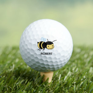 Balles De Golf Happy Bee Nom personnalisé