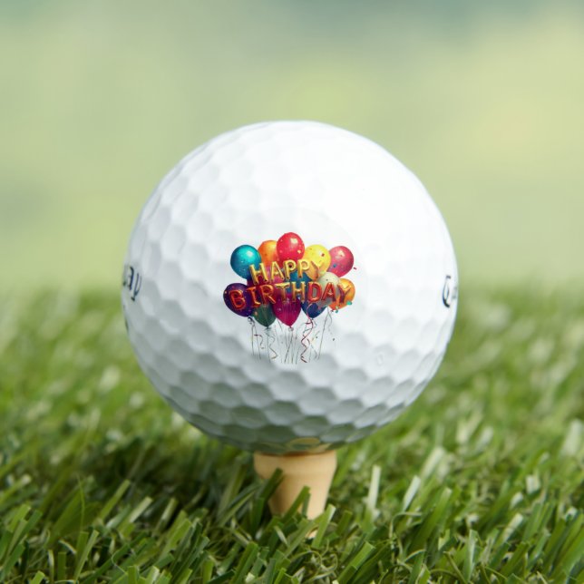 BALLES DE GOLF HAPPY BIRTHDAY (T-shirt Insitu)