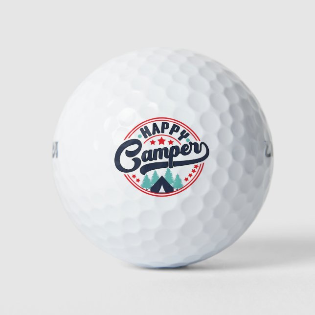Balles de golf Happy Camper (Devant)