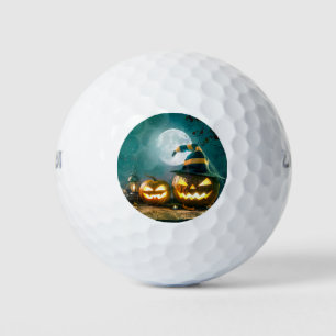 Balles De Golf Happy Halloween Art drôle Jack-o'-lantern Hallowee