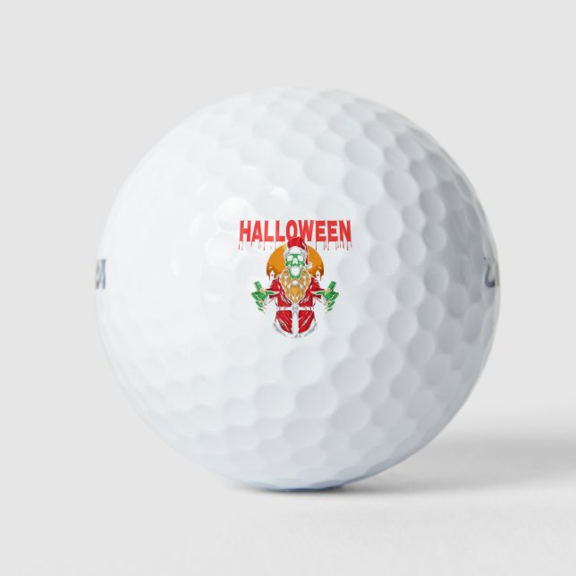 Balles De Golf Happy halloween skull (Devant)