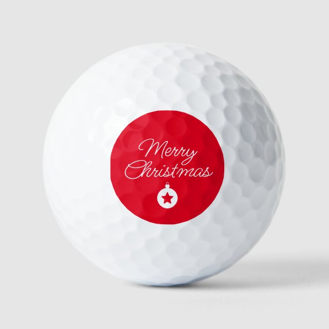 Balles De Golf Happy New Year Merry Christmas Holiday Season (Recto)