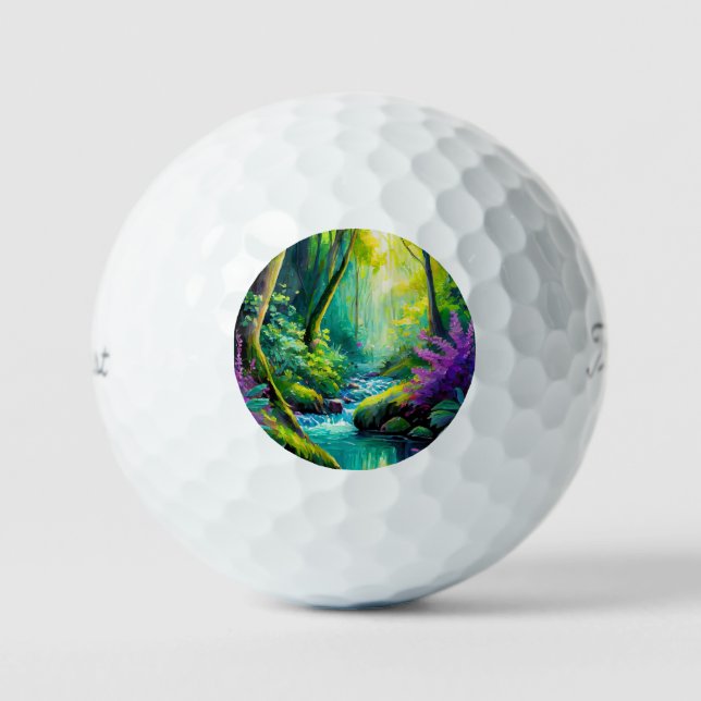 Balles De Golf Harmonie Chromatique de la Nature (Recto)