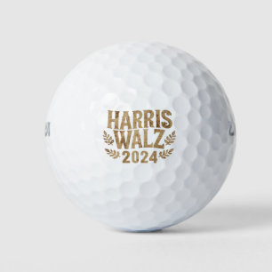 Balles De Golf Harris Tim Walz Crête Vintage Harris Valse 2024