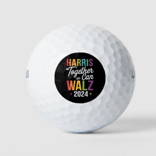 Balles De Golf Harris Walz 2024 Kamala Ensemble nous pouvons LGBT