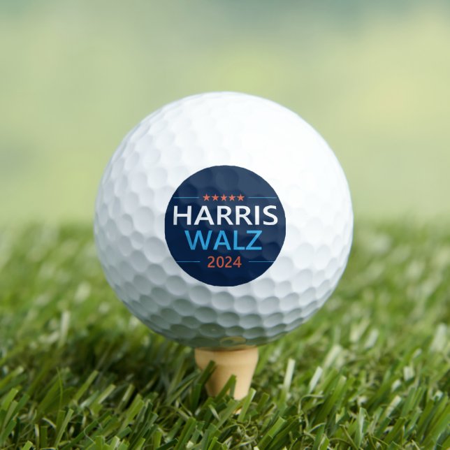 Balles De Golf Harris Walz 2024 pour Président (T-shirt Insitu)