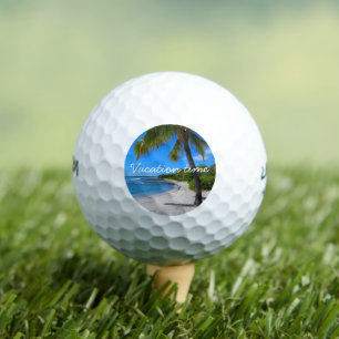 Balles De Golf Hawaii Beach Palm Tree Photo Temps de vacances Cit