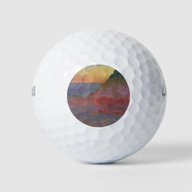 Balles De Golf Haystacks (par Claude Monet) (Devant)