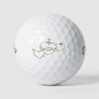 Balles De Golf Hearts Rosary Golf Balls