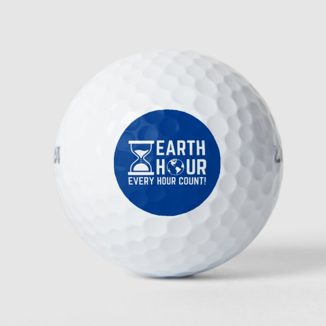 Balles De Golf Heure de la Terre (Devant)