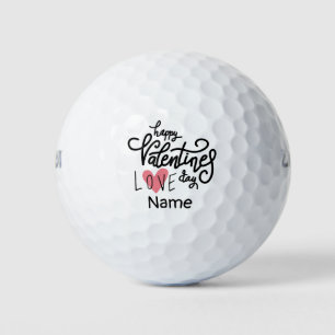 Balles De Golf Heureuse Sainte-Valentin de Golfer avec amour