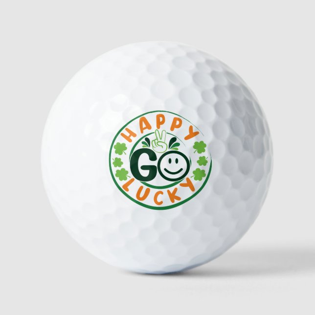 Balles De Golf Heureux Go Lucky-52904 (Recto)