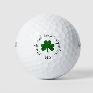 Balles De Golf Heureux Shamrock Que le vent soit toujours à votre