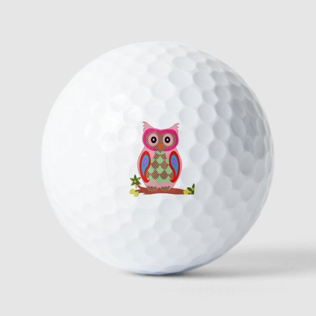 Balles De Golf Hibou (Recto)