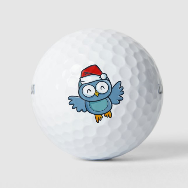 Balles De Golf hibou de Noël (Devant)
