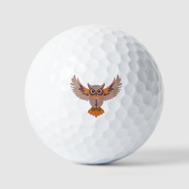 Balles De Golf Hibou sage (Recto)