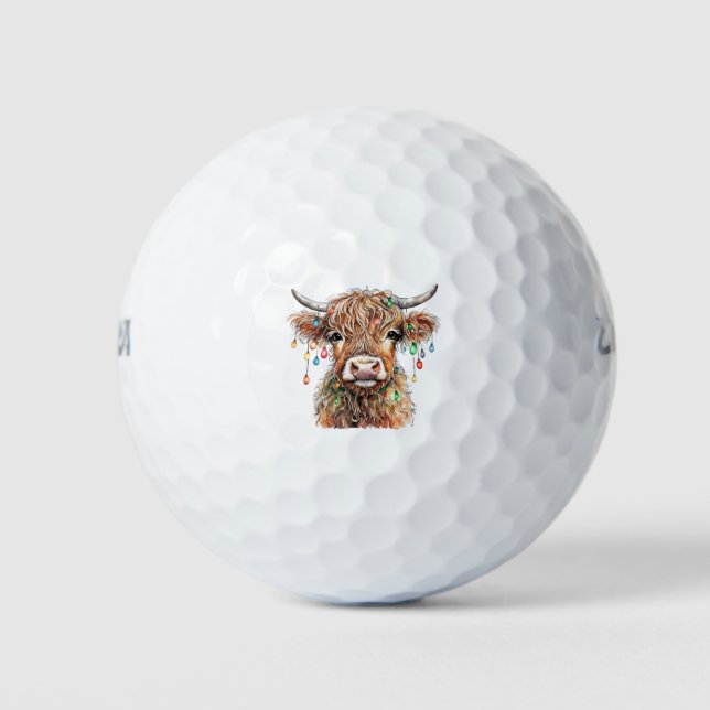Balles De Golf Highland Cow Golf Balls (Devant)
