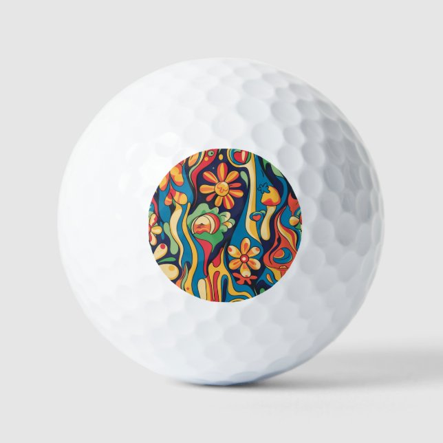 Balles De Golf Hippie Golf Balls (Recto)