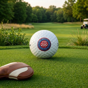 Balles De Golf Historique de l'Amérique Indépendance 250e Anniver
